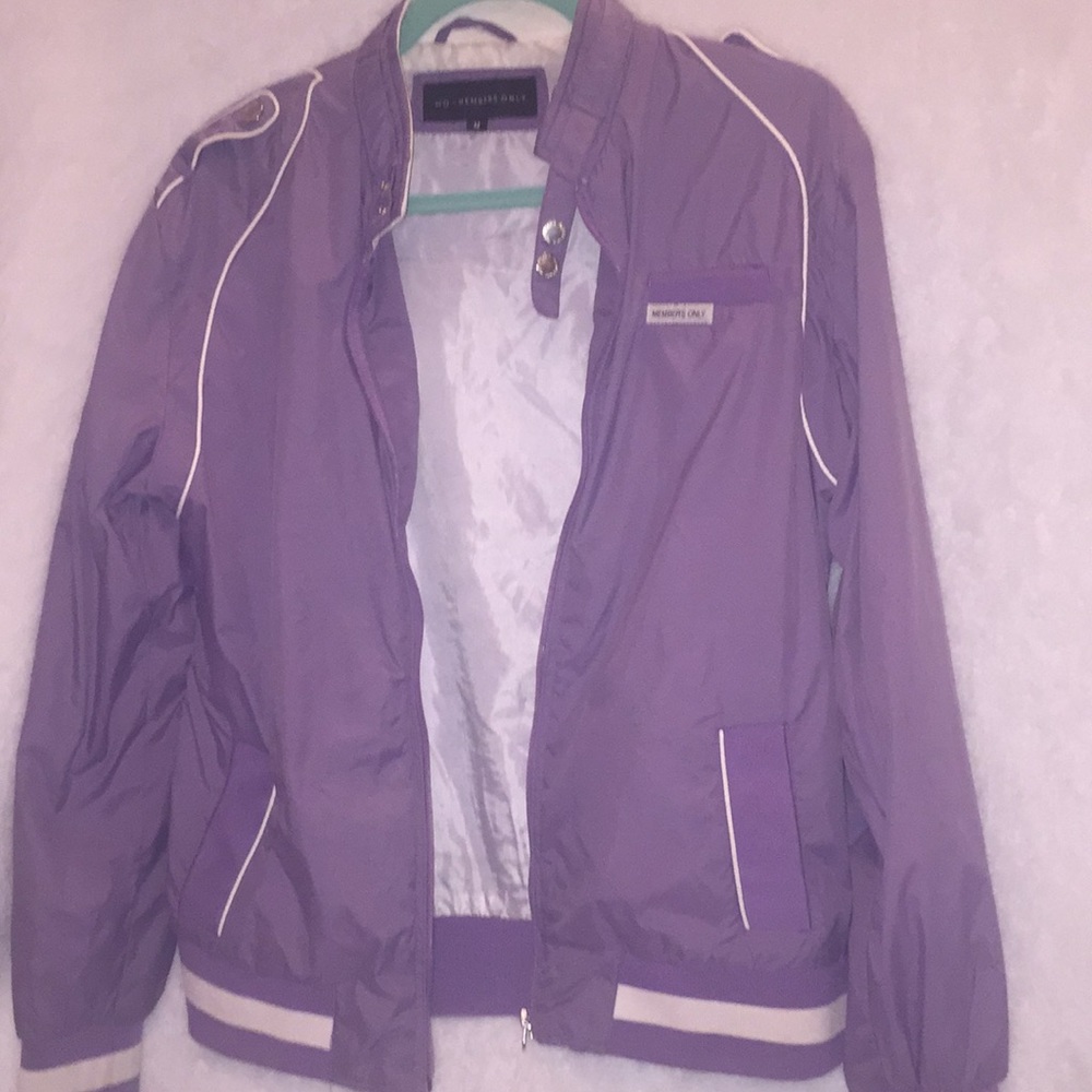 MEMBERS ONLY purple jacket